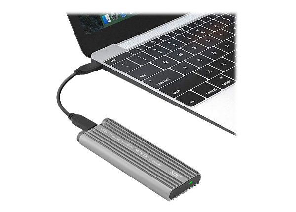 SIIG USB 3.2 Gen 2x2 Type-C 20G PCIe NVMe SSD Enclosure - storage enclosure - M.2 NVMe Card / PCIe 3.0 (NVMe) - USB 3.2
