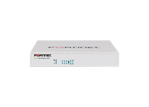 Fortinet FortiGate 80F - security appliance - with 1 year 24x7 FortiCare and FortiGuard Unified (UTM) Protection