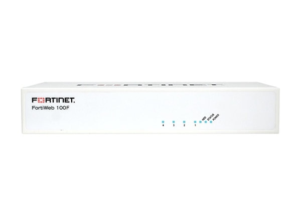Fortinet FortiWeb 100F - security appliance - with 1 year 24x7 FortiCare and FortiWeb Advanced bundle