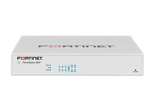 Fortinet FortiGate 80F - security appliance - TAA Compliant - with 3 years FortiCare Premium Support + 3 years