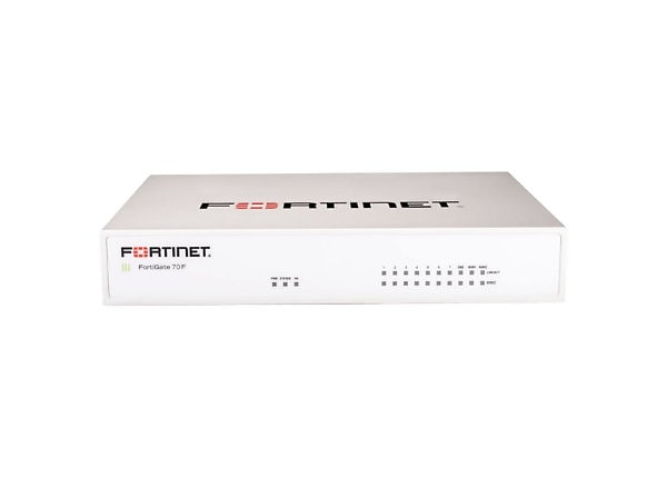 Fortinet FortiGate 71F - security appliance - with 1 year 24x7 FortiCare Support + 1 year FortiGuard Unified Threat