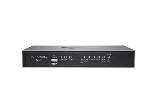 SonicWall TZ670 Network Security/Firewall Appliance