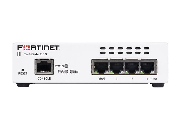 Fortinet FortiGate 30G - security appliance - cloud-managed - with 3 years FortiCare Premium Support + 3 years