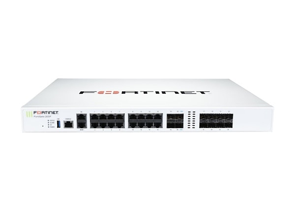 Fortinet FortiGate 200F - security appliance - with 3 years FortiCare 24X7 Comprehensive Support + 3 years FortiGuard