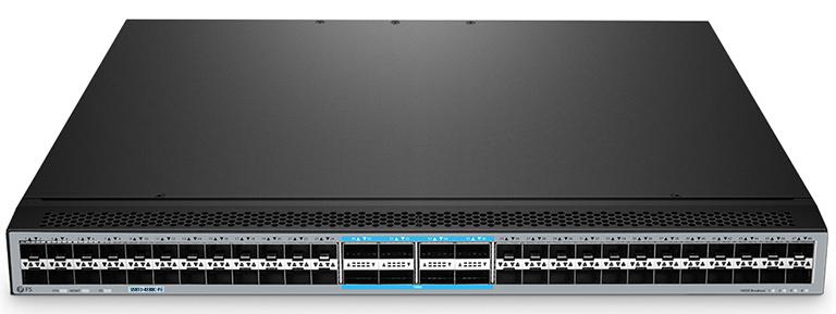 Коммутатор FS S5850-48B8C-PE, 48 портов 25 Гбит SFP28, 8 портов 100 Гбит QSFP28