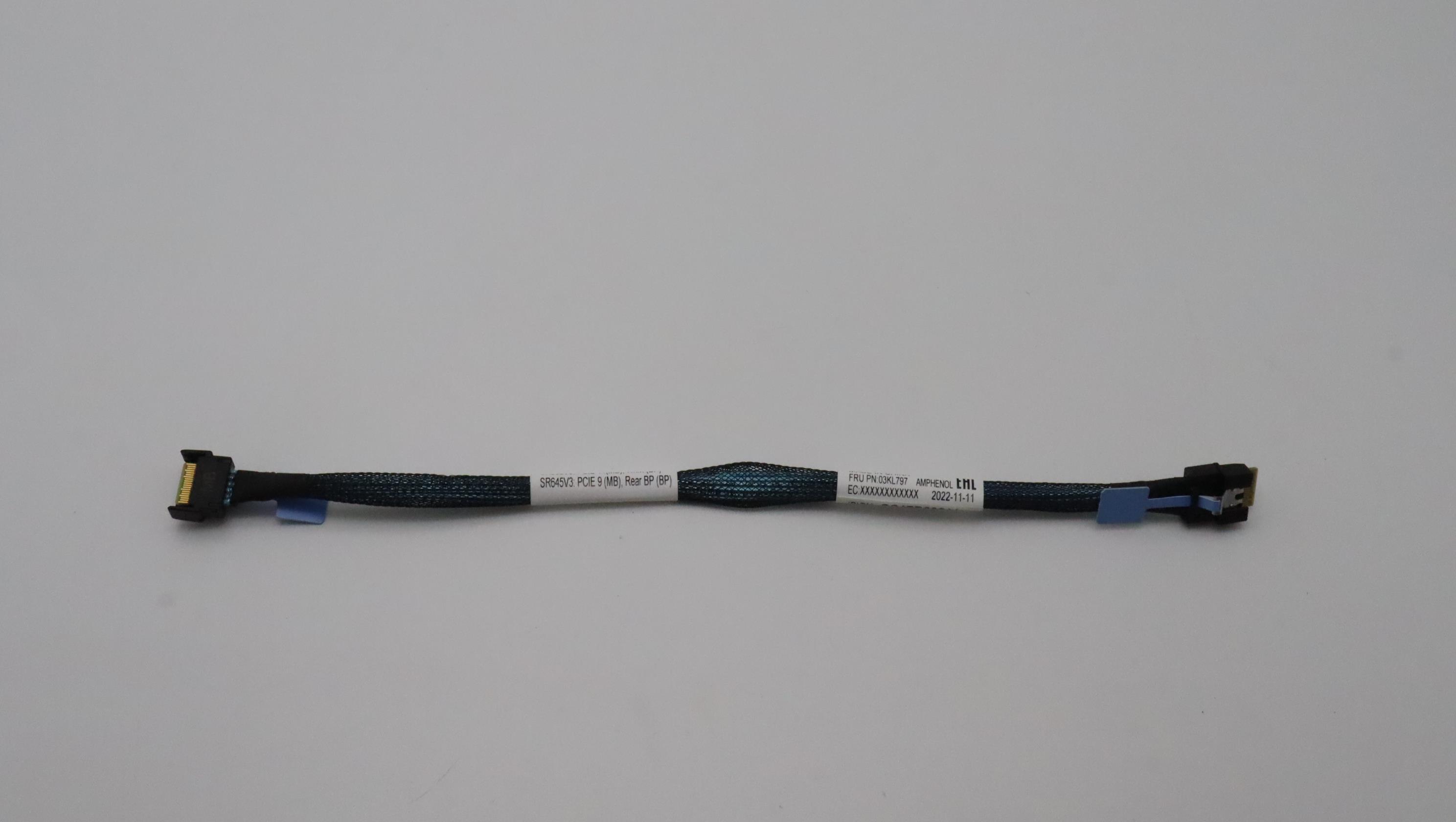 Кабель Lenovo Cable, Internal,PCIE Gen4 cable, MCIO4x-SL4x, 250mm (03KL797)