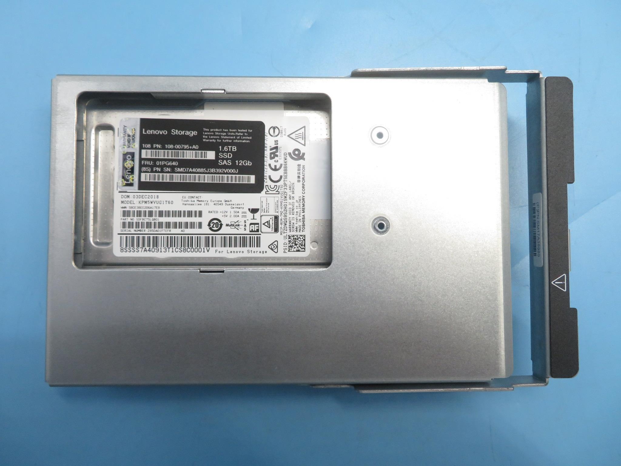 SSD накопитель Lenovo 1.6TB 12Gb SAS 2.5" 3DWPD HS SSD ASM FIPS 4U60 (01PG640)