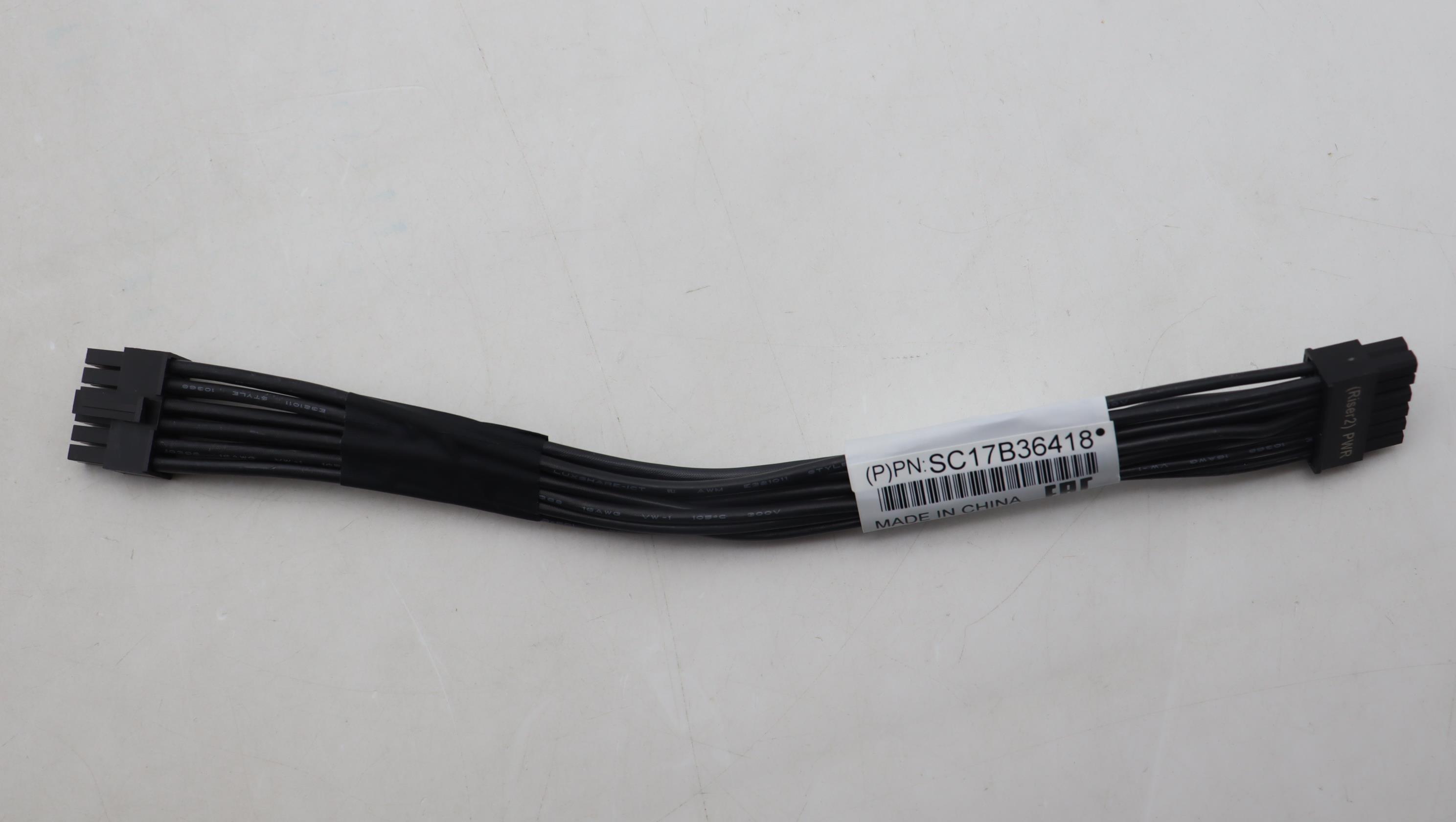 Кабель Lenovo Cable, Internal, Right Riser Power Cable (Micro-Fit 2X6 to Micro-Fit 2X6, 170mm) (03LE766)