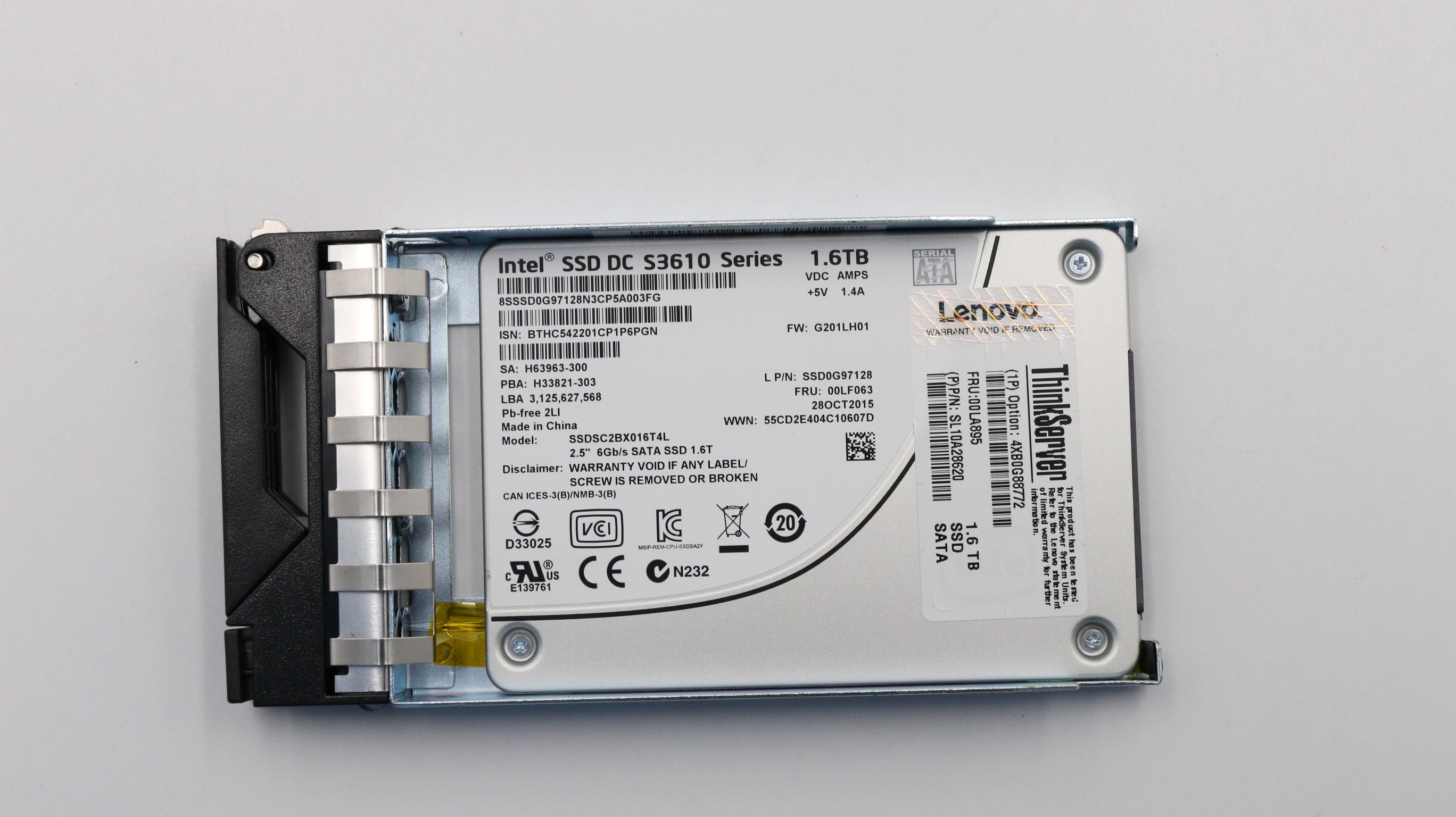 SSD накопитель Lenovo SSD_ASM,1.6T,SATA,6GB (00LA895)