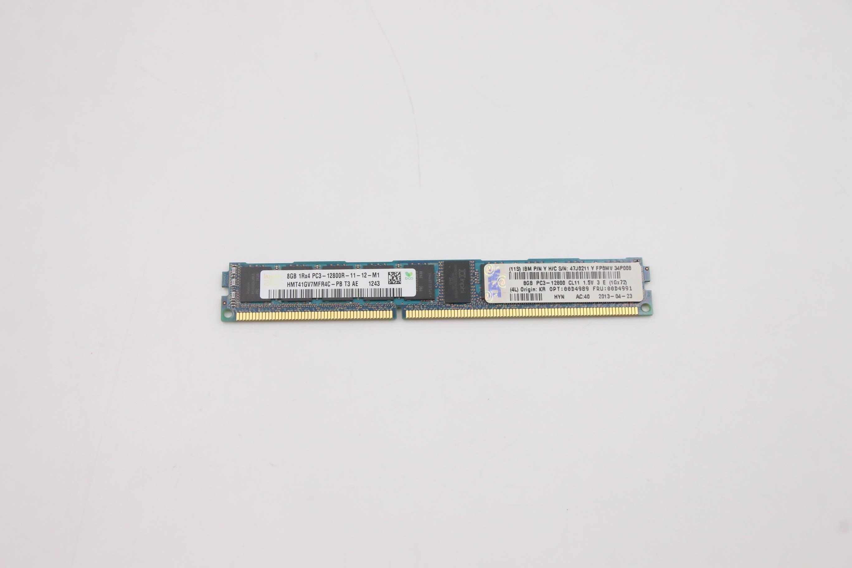 Оперативная память Lenovo 8GB 1x8GB 1Rx4 (00D4991)