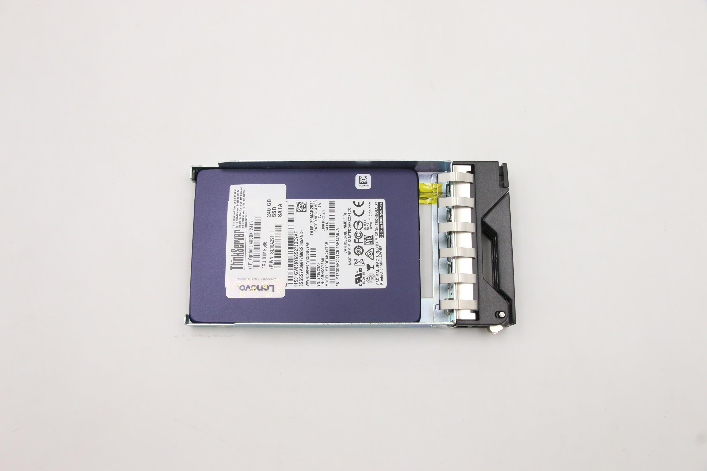 SSD накопитель Lenovo HS 240G SATA 5100 6G 2.5 SSD (01MP586)