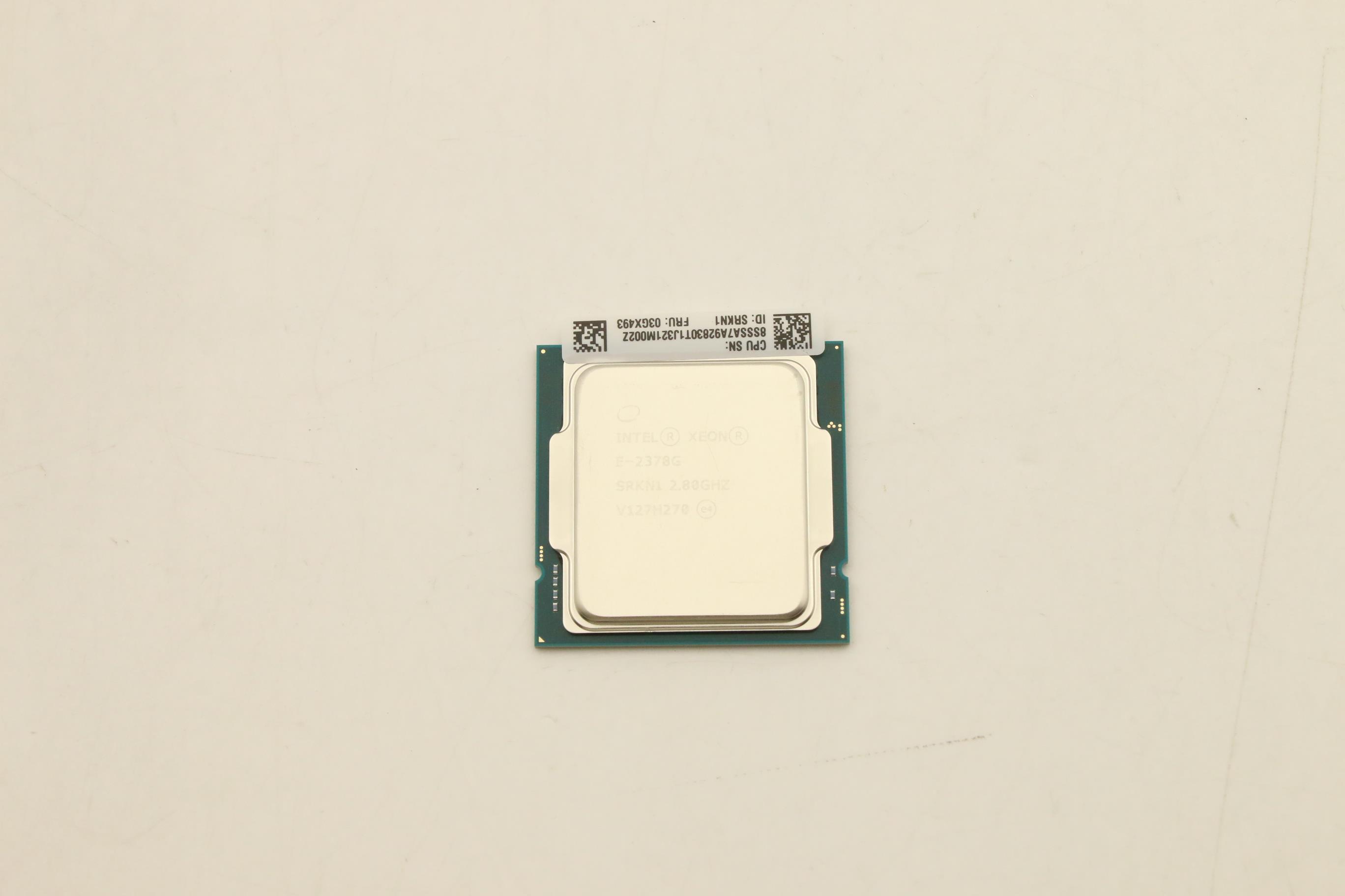 Процессор CPU, Intel, Xeon E-2378G, 8 Cores, 80W, 2.8GHz (03GX493)
