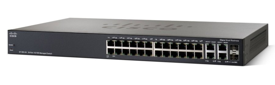 Коммутатор Cisco SF300-24MP