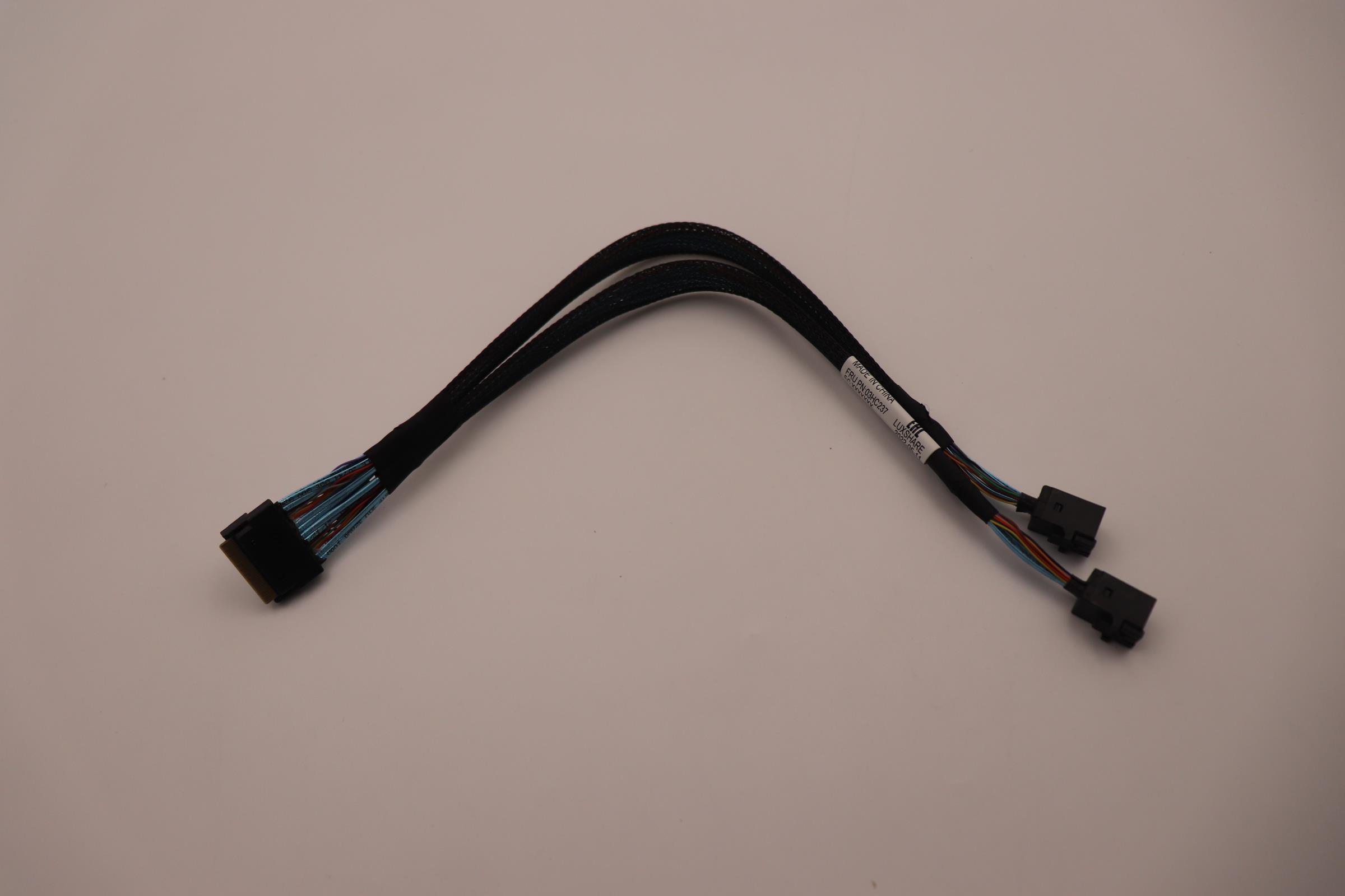 Кабель Lenovo Cable,Internal,Riser Signal Slime 8X to BP 2*MiniSAS HD,400mm/360mm (03HC237)