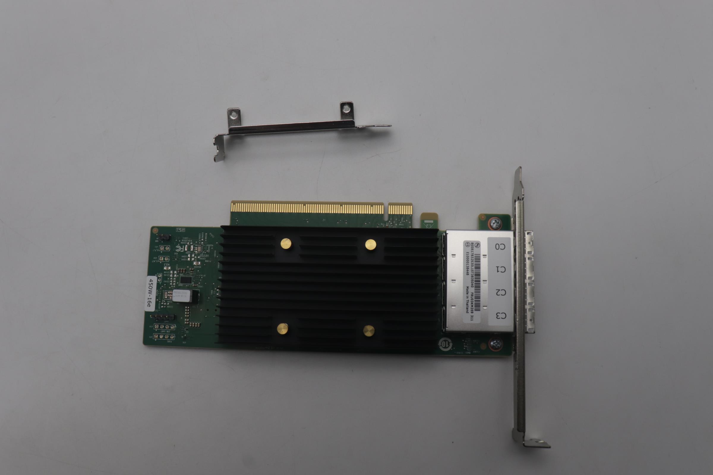 HBA-адаптер Broadcom Non-RAID, Broadcom, 450W-16e, PCIe, SAS/SATA 24Gb, 16-Port, External (e) (03KM359)