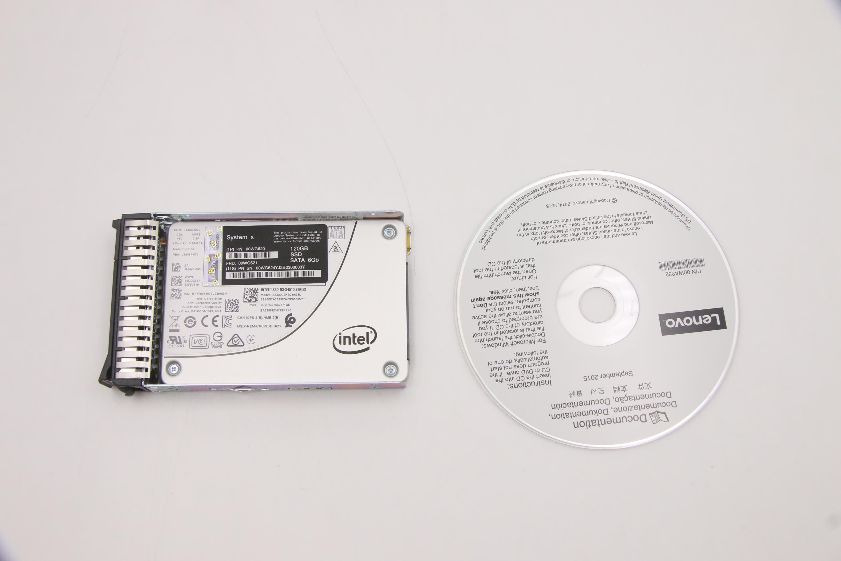 SSD накопитель Lenovo 120GB Enterprise Entry SATA G3HS 2.5" SSD (00WG621)