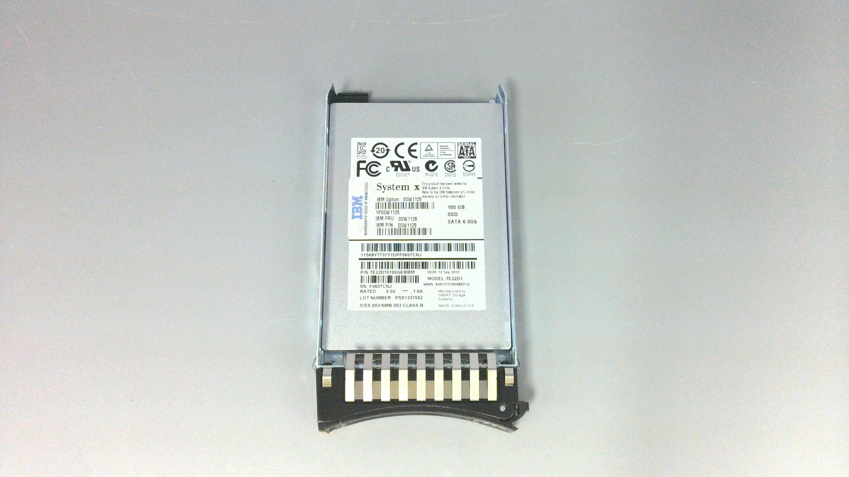 SSD накопитель Lenovo 100GB SATA 1.8 (00W1126)