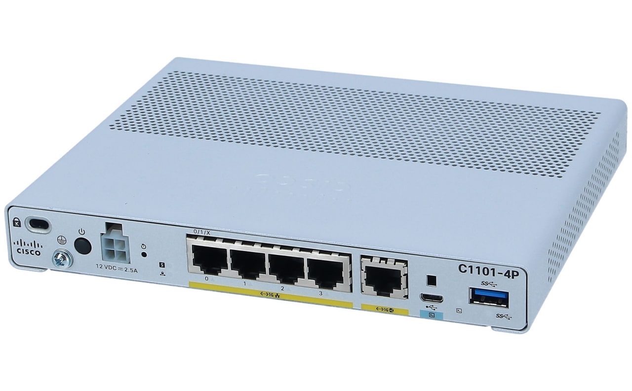 Маршрутизатор Cisco ISR 1000 C1101-4PLTEPW