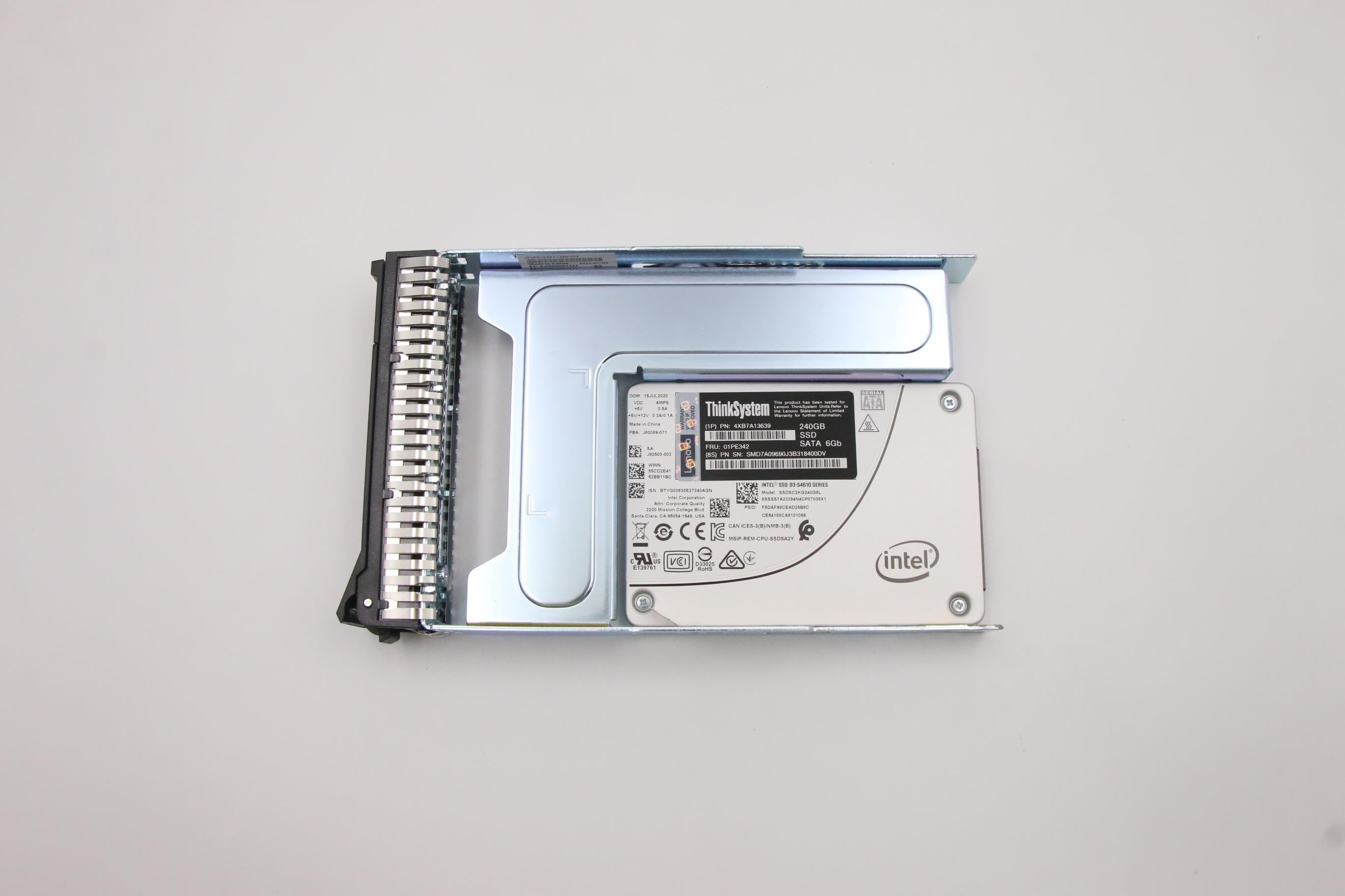 SSD накопитель Lenovo ThinkSystem 3.5" S4610 240GB Mixed Use SATA 6Gb HS SSD (01PE342)