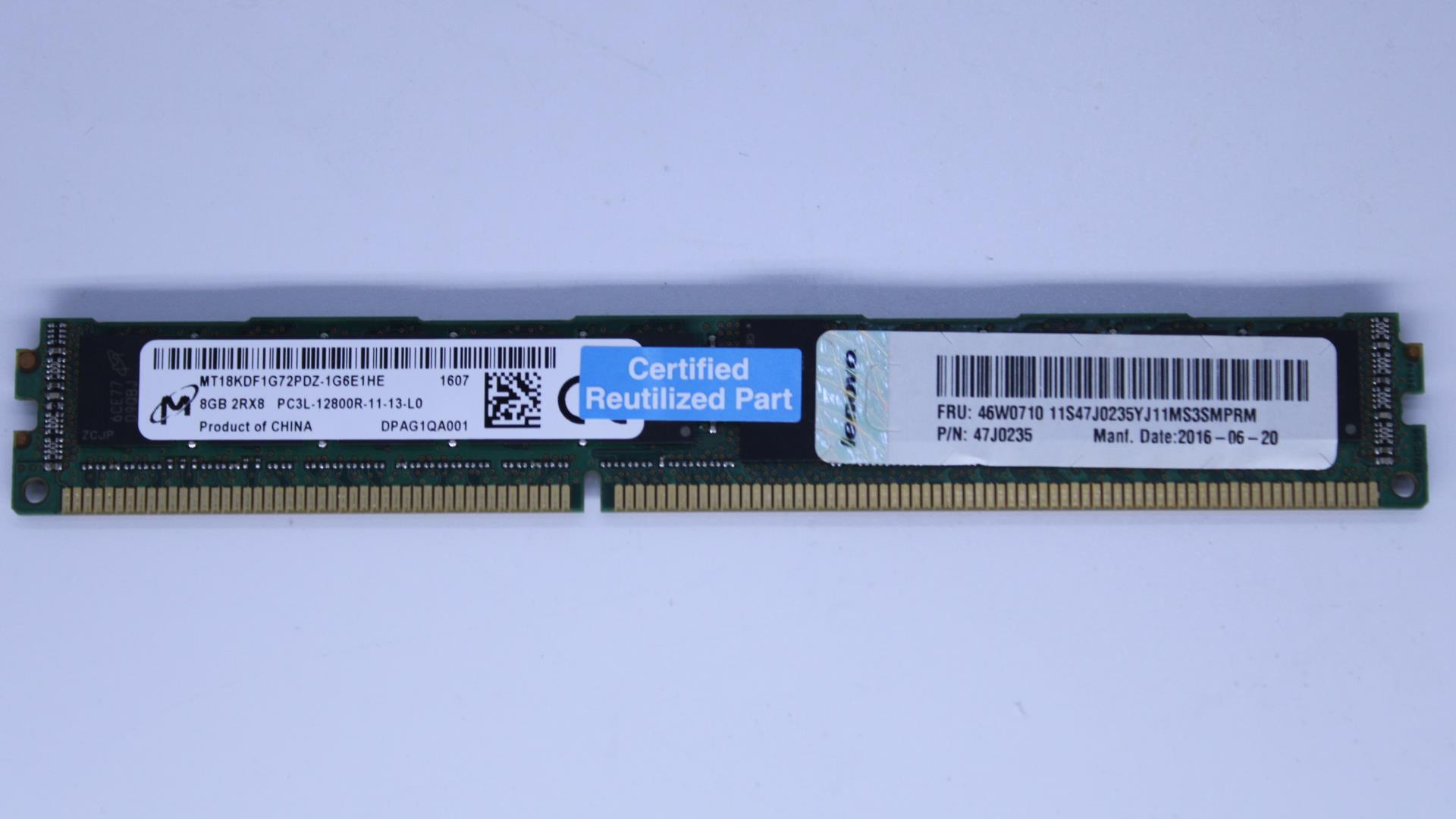 Оперативная память Lenovo IV8GV1351600 (46W0710) 8GB