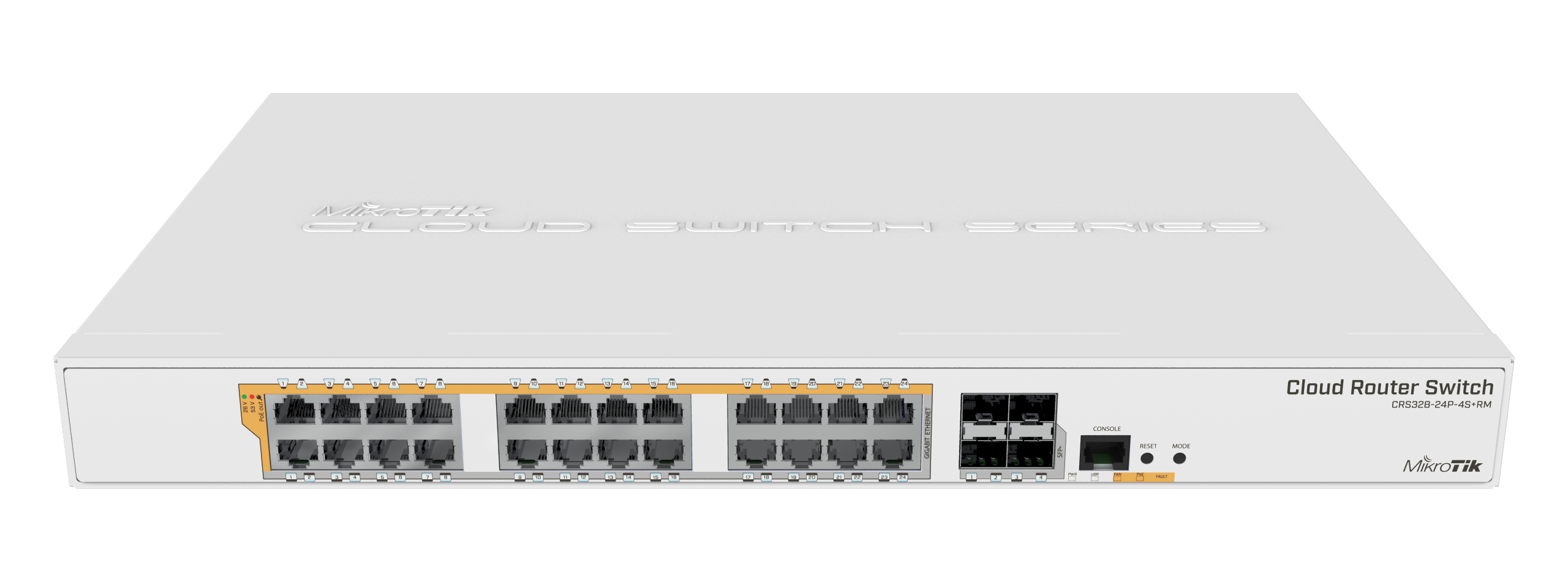 Коммутатор Mikrotik CRS328-24P-4S-plus-RM