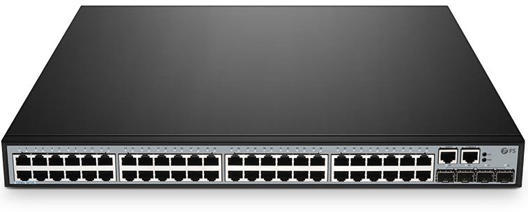 Коммутатор FS S3900-48T4S, 48 портов Gigabit Ethernet, 4 порта 10 Гбит SFP+