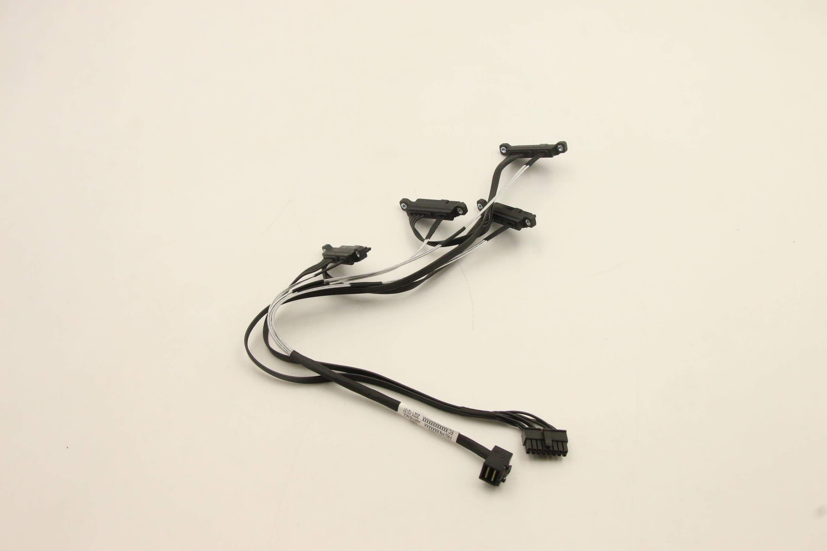 Кабель Lenovo Cable,Internal,RA MiniSAS HD+16pin Power To 4xSAS,440mm (03GX508)