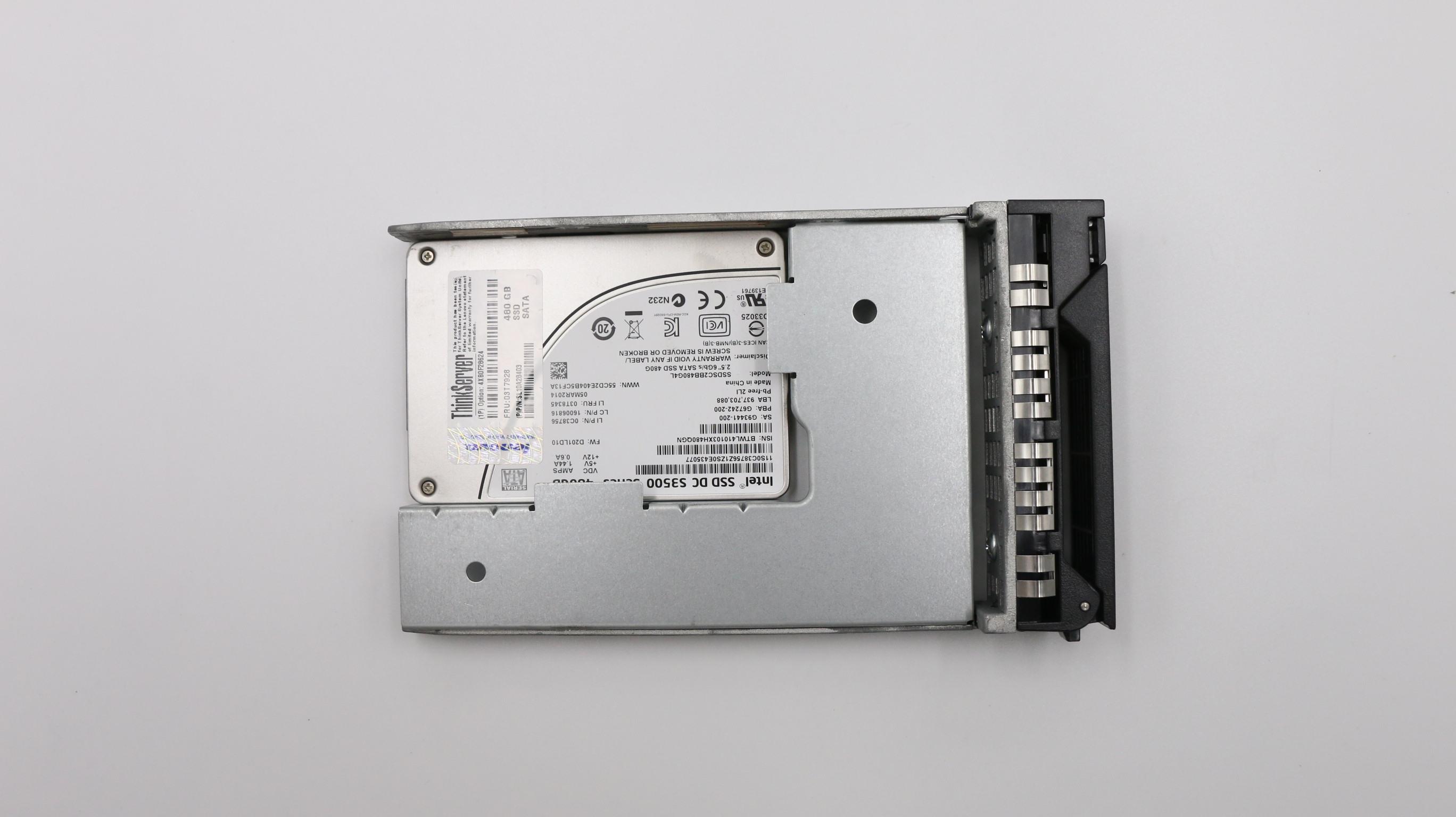 SSD накопитель Lenovo SSD 480GB 6Gb SATA 3.5" (03T7928)