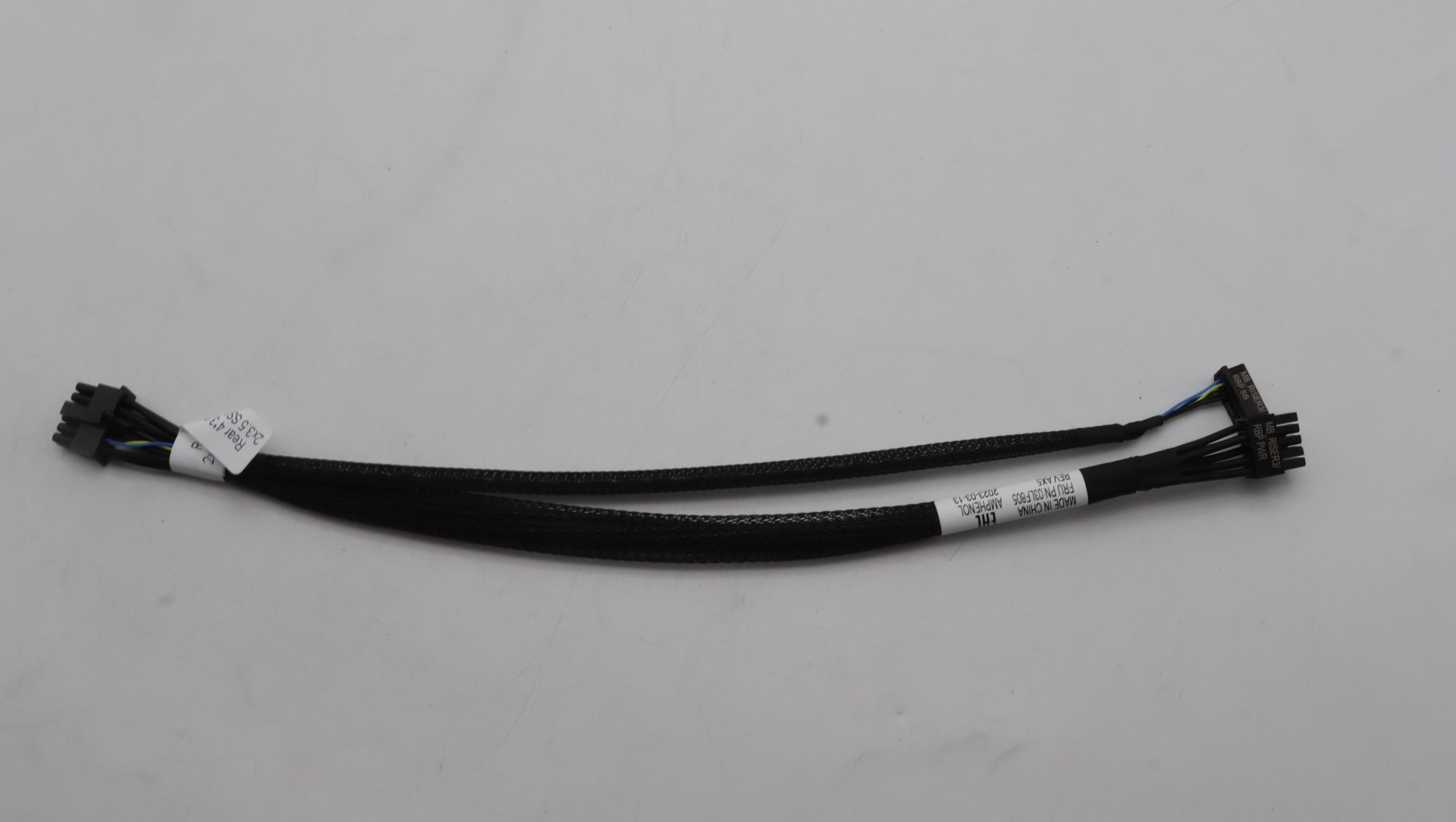 Кабель Lenovo Cable, internal, ThinkSystem SR635/SR655 V3 MB_Riser3 PWR Cable MB_Riser 3 to Rear bp Micro Hi 2x5+ PH 1.25 2x12 - 2x6 300mm (03LF805)
