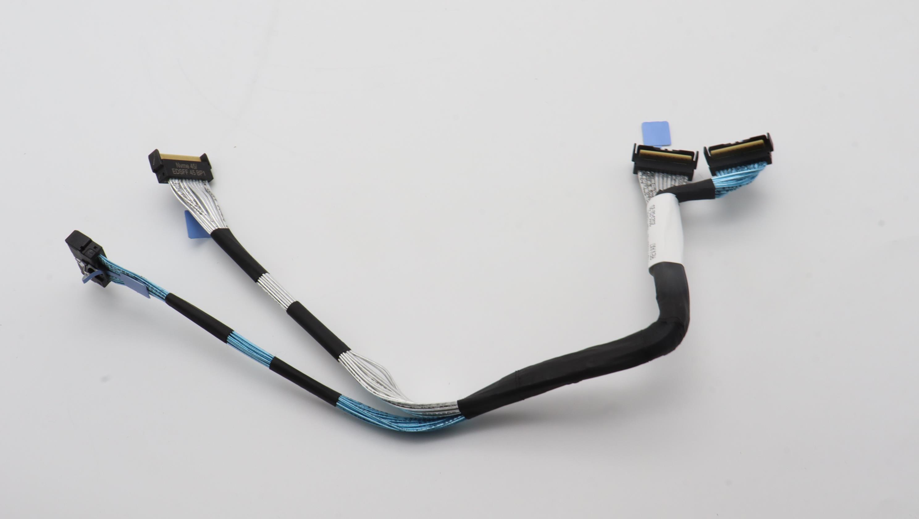 Кабель Lenovo Cable, internal, ThinkSystem SR635/SR655 V3 PCIE MB PCIe 3/4 TO G5 BP NVME4-5/6-7 Cable,8x25, RA MCIOx8- SLIMSAS X8 340/390mm (03LF755)