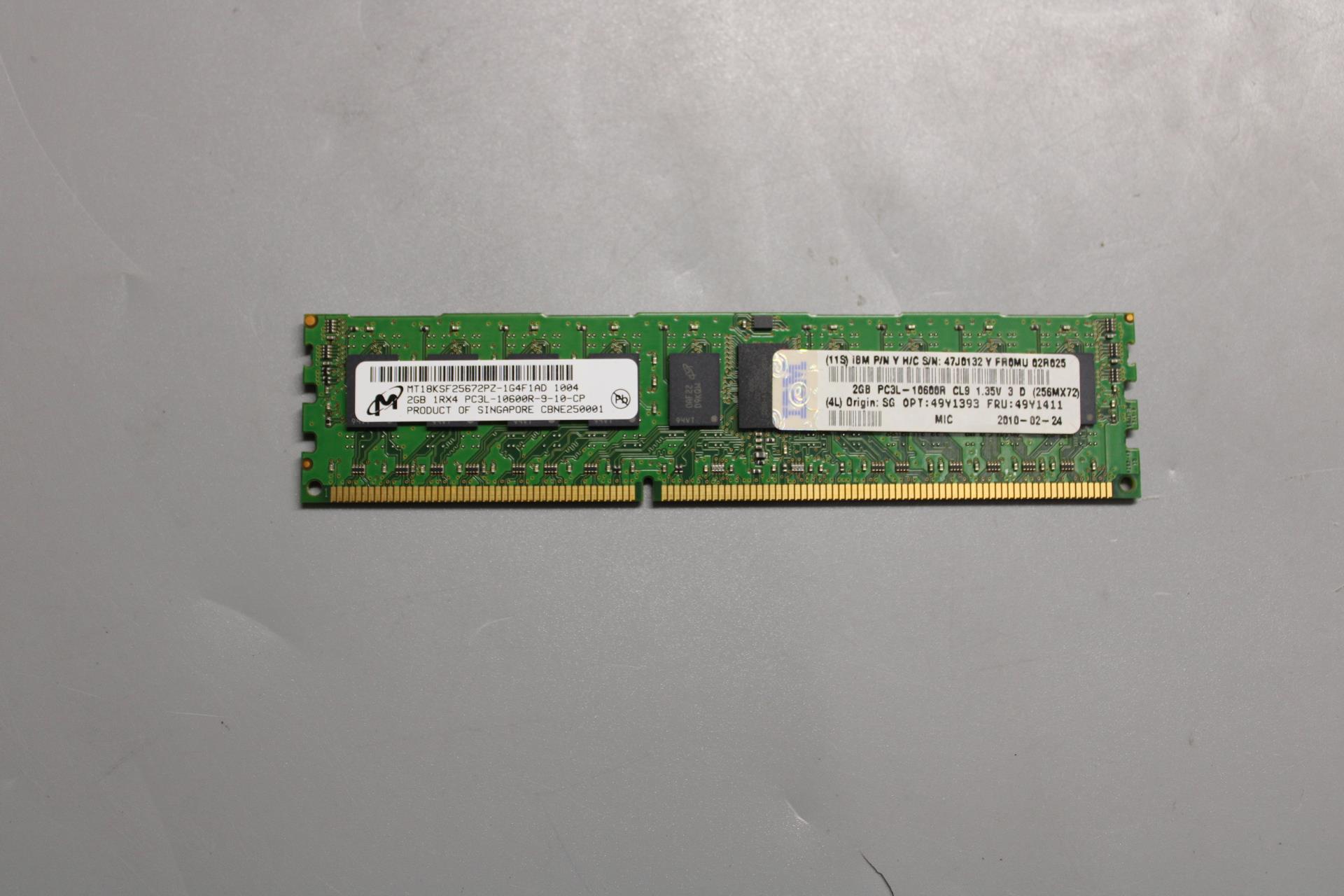 Оперативная память Lenovo 2GB (1Gb 1Rx4) (49Y1411)