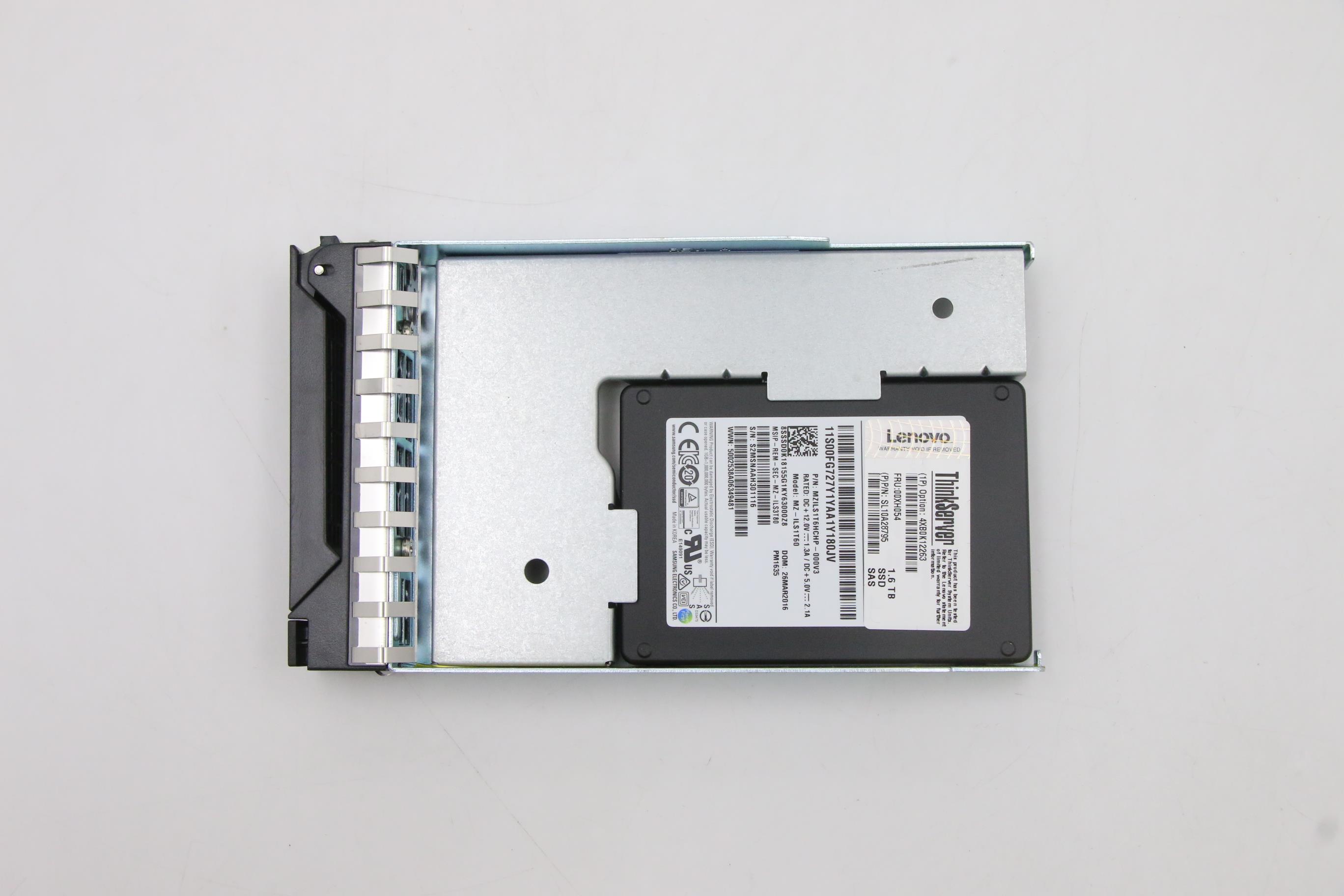 SSD накопитель Lenovo HS 1.6T SAS SSD,12Gb/s, 3.5 ASM (00XH054)