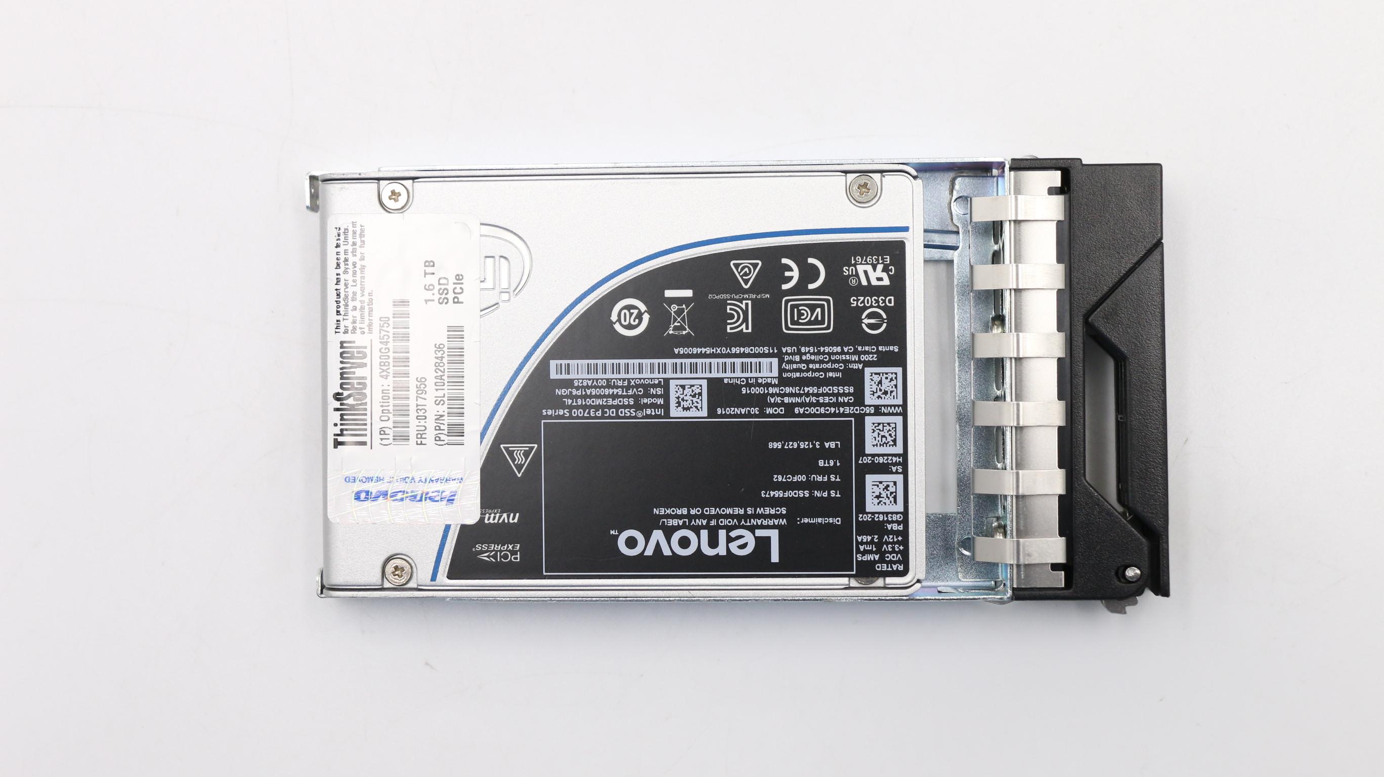 SSD накопитель Lenovo 1.6TB PCIe 2.5" Easy Swap (03T7956)