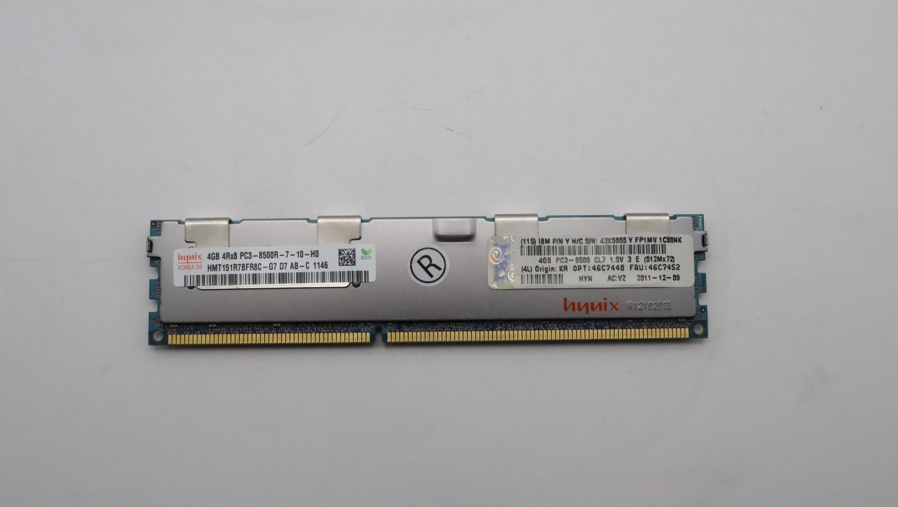 Оперативная память Lenovo 4GB 4Rx8(1Gbit (46C7452)