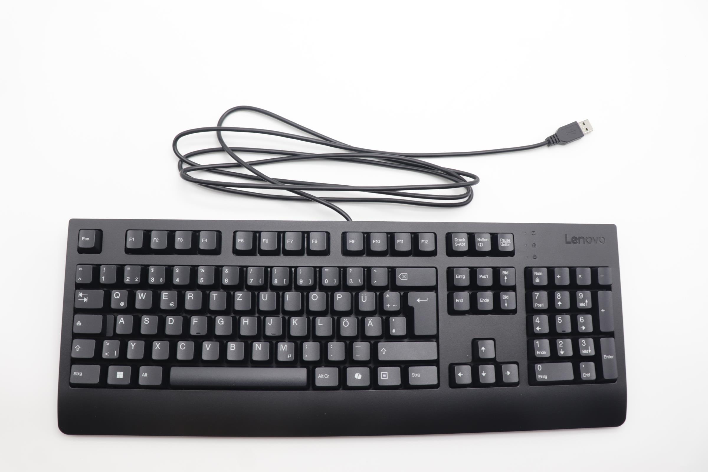Клавиатура Lenovo AI Keyboard External,USB,German,Black (5D50U84631)