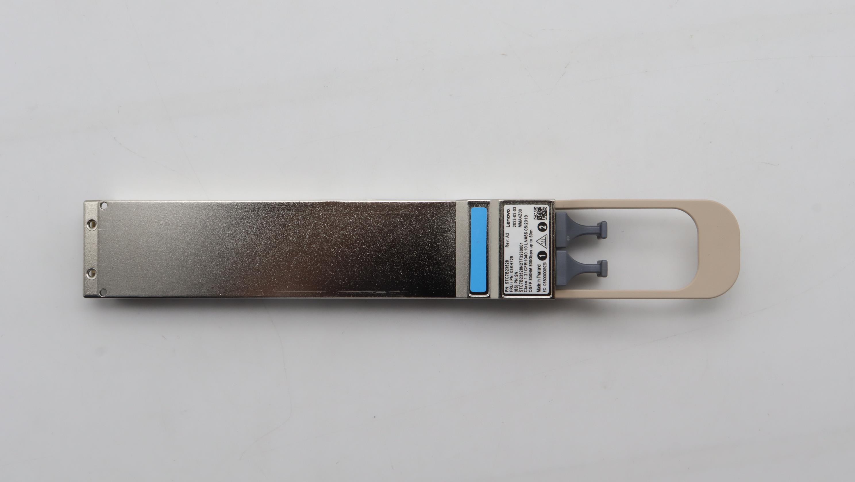 Трансивер Lenovo Optical transceiver, NDRx2 OSFP800 IB Multi Mode Twin-Tranceiver Flat Top (03KH729)