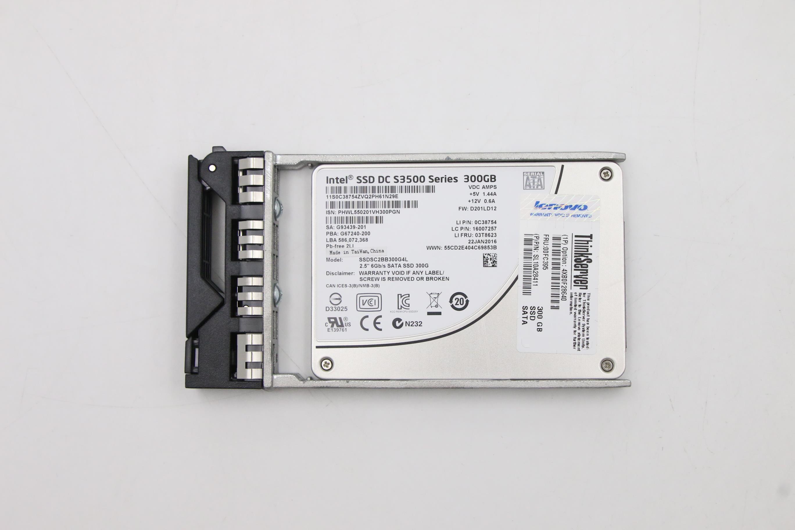 SSD накопитель Lenovo SSD HS 300GB 6Gb SATA 2.5 (00FC395)