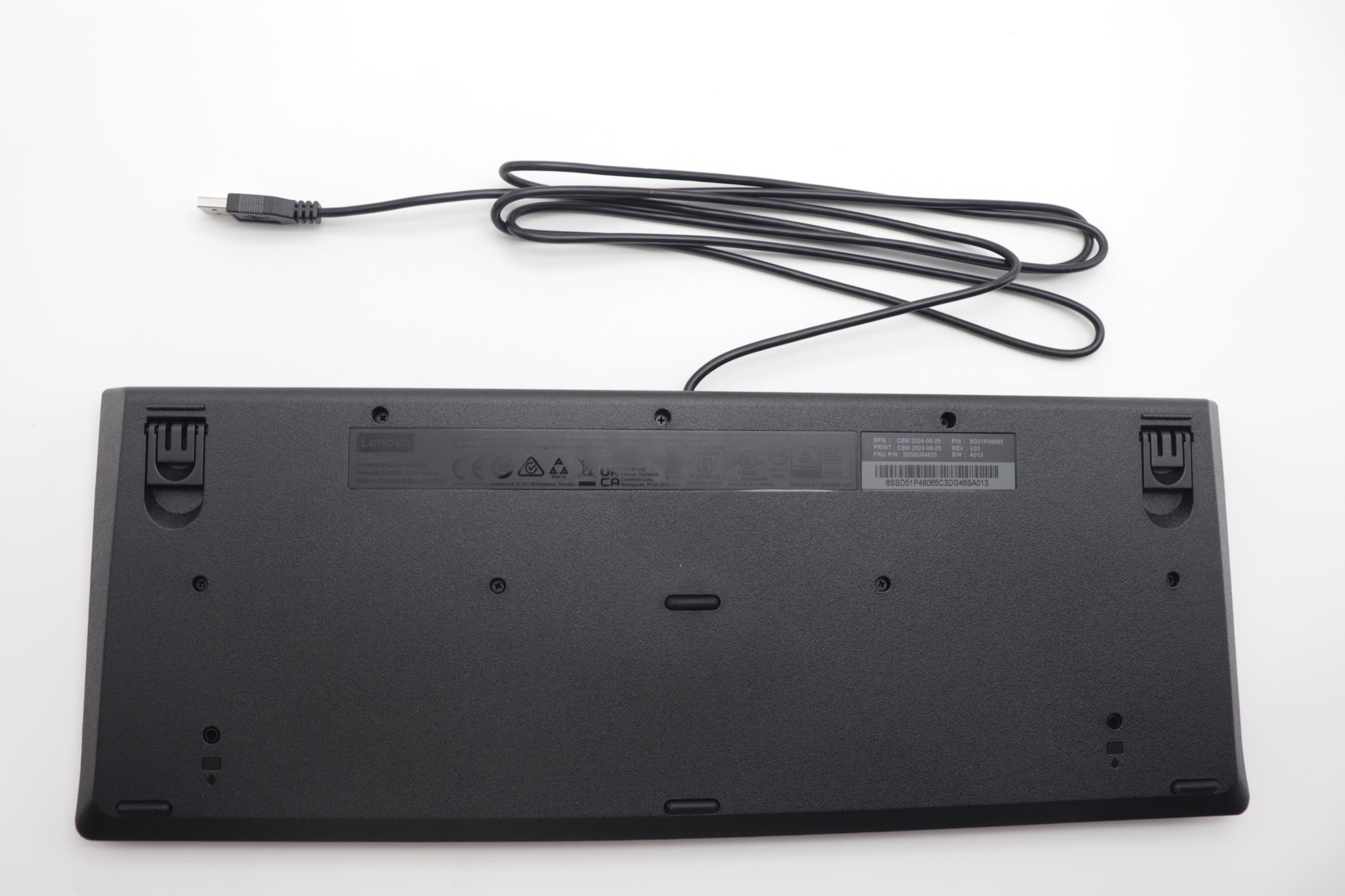 Клавиатура Lenovo AI Keyboard External,USB,Hungarian,Black (5D50U84635)