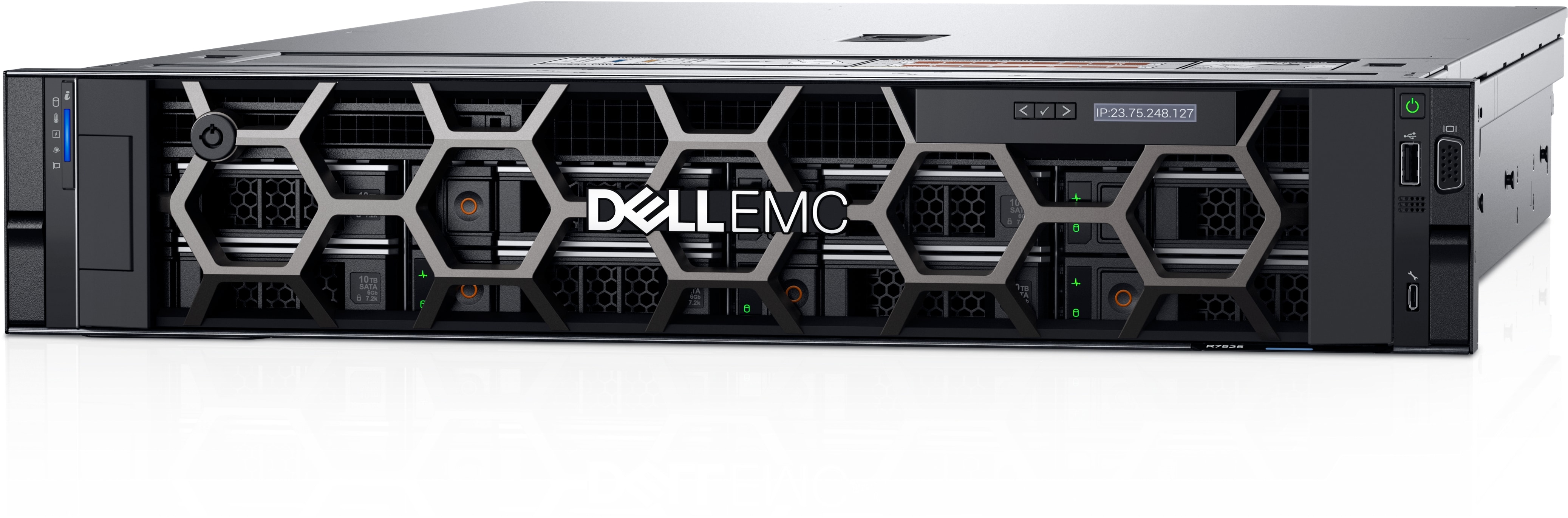Сервер Dell PowerEdge R7525 - AMD EPYC 7F72, 256GB DDR4, 2x1.92TB SAS SSD, PERC H745, Broadcom 10/25GbE, iDRAC9, RPS 2400W, 2x32GB microSD.