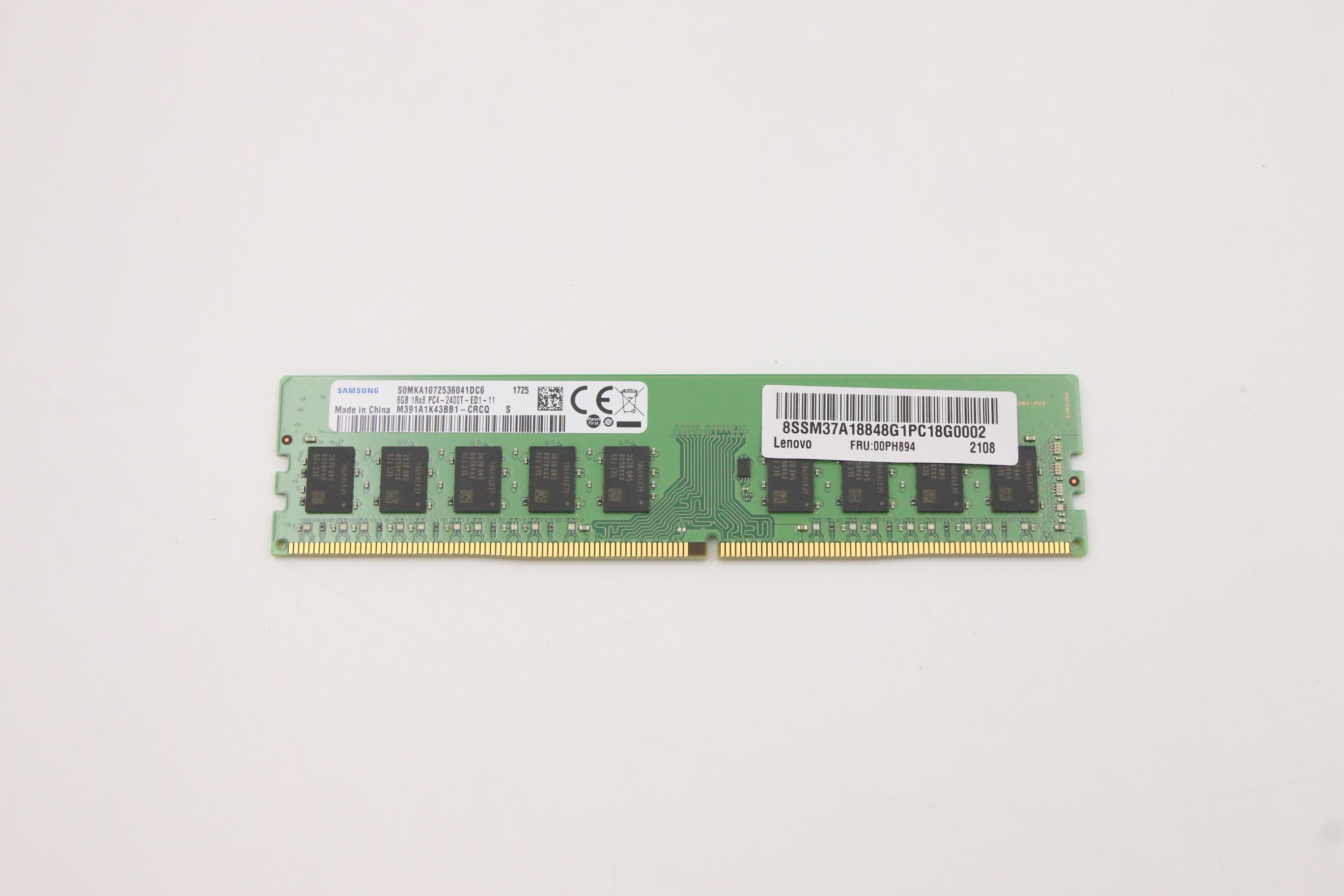 Оперативная память Lenovo MEMORY 8G DDR4 2400 UDIMM (00PH894)