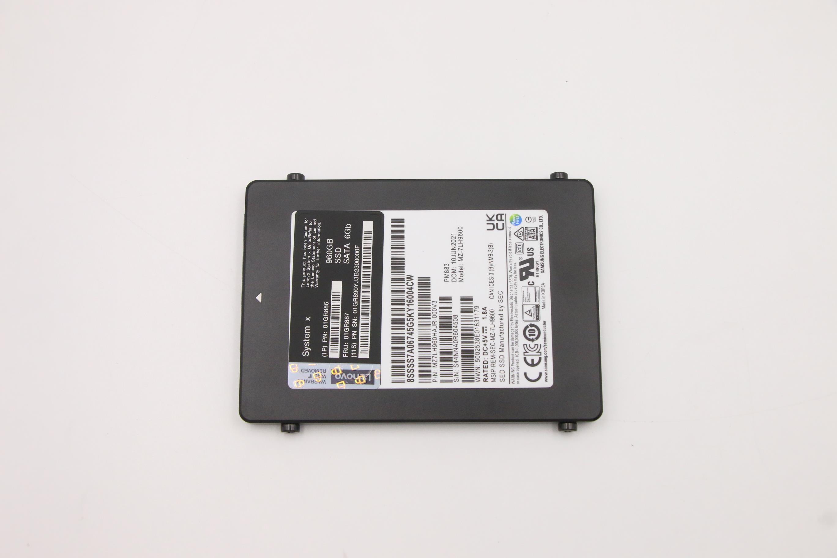 SSD накопитель Lenovo 960GB SAS2.5" SSD for NxT FRU (01GR887)