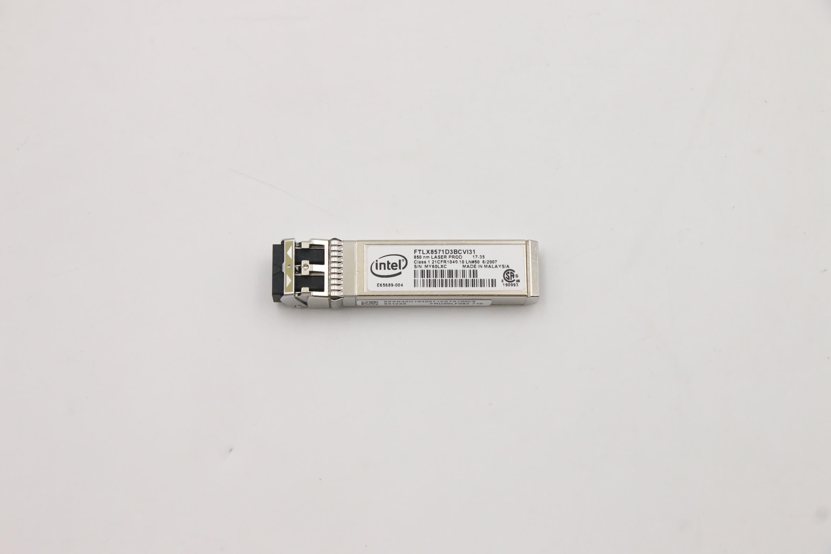 Трансивер Optical Transceiver, Intel 10G Ethernet SFP+ SR Optics Module (01PE626)