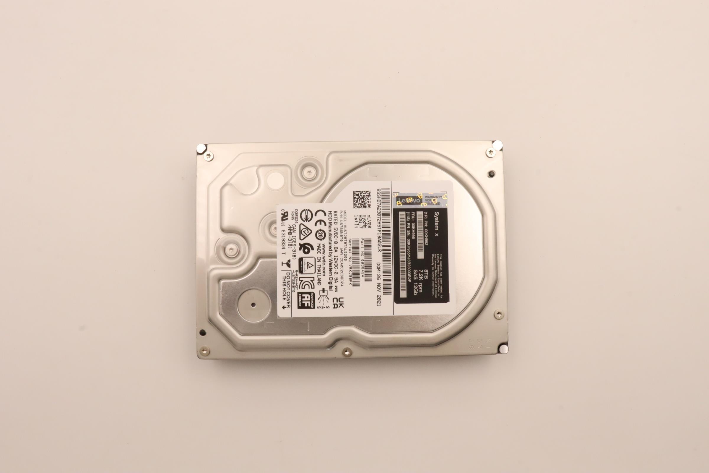 Жесткий диск Lenovo 8TB GSS HDD 12Gb/s SAS 7.2K 512e 3.5” (00KH956)