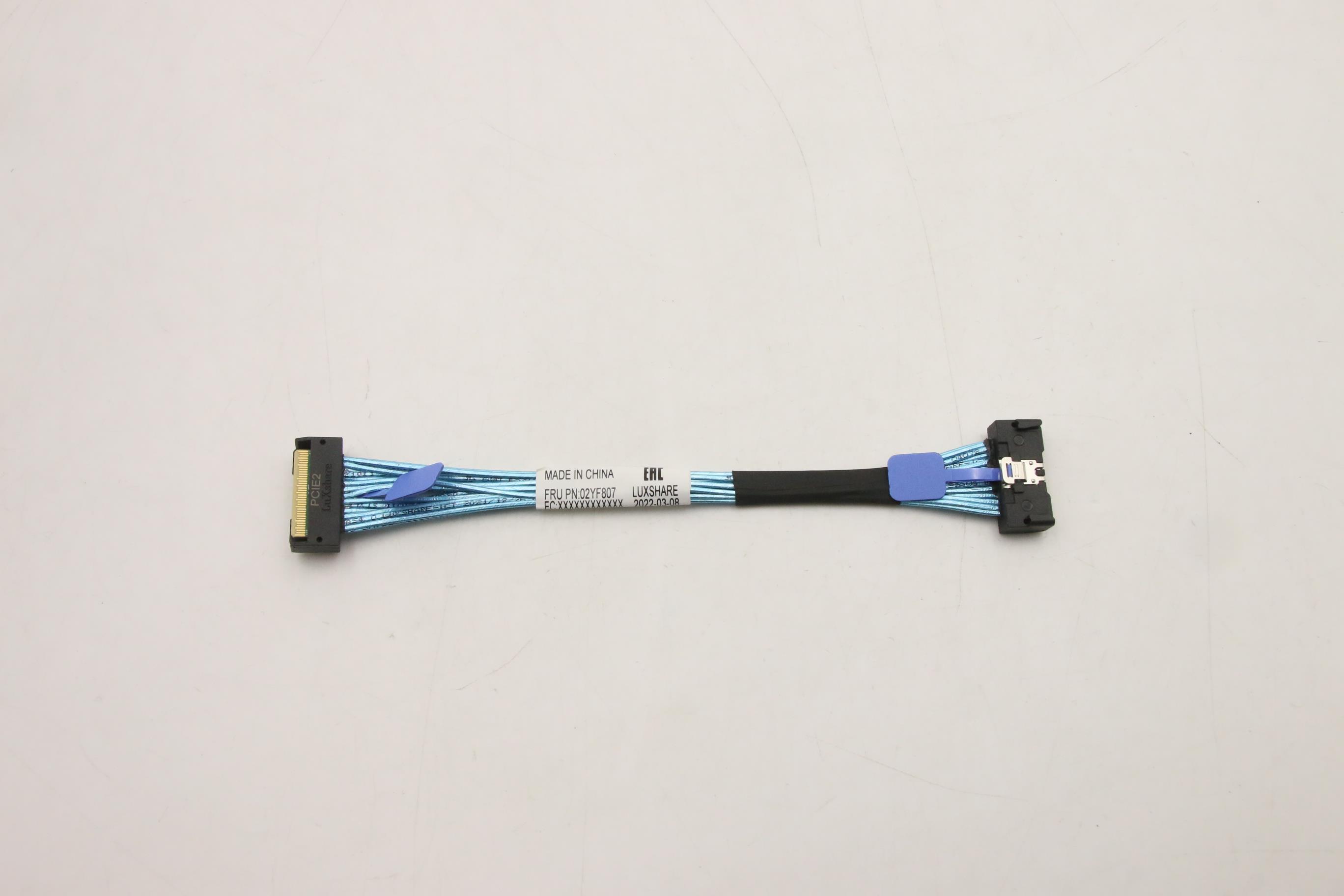 Кабель Lenovo Cable, internal,MCIO 8x to MCIO 8x  184mm (02YF807)