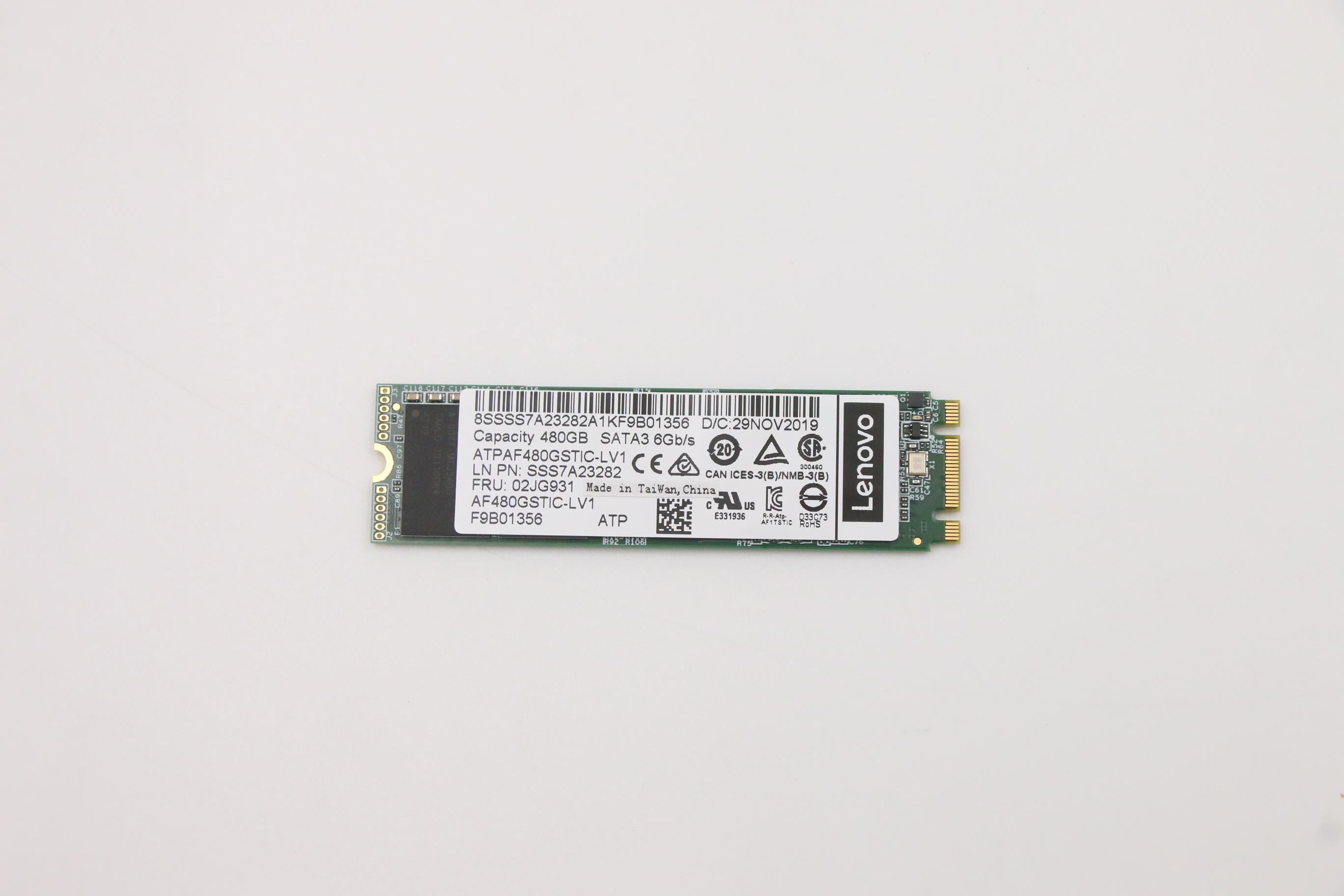 SSD накопитель Lenovo ATP A600i 480GB SATA Non-SED M.2 SSD (02JG931)