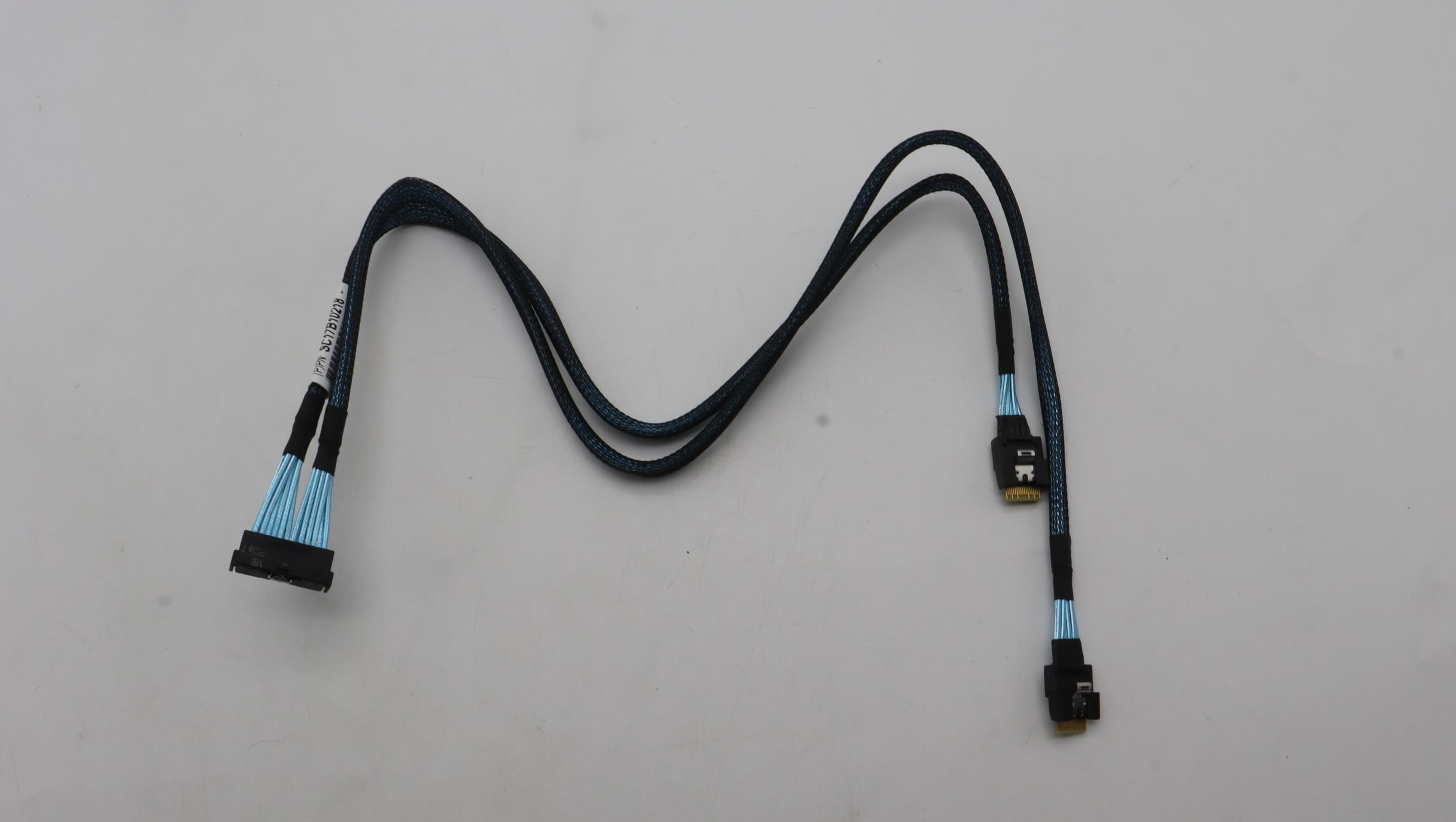 Кабель Lenovo Cable, internal, ThinkSystem SR635/SR655 V3 MB PCIe 7 12/8*3.5"SS SAS 0/1 mciox8-SLMx4*2 570/460mm (03LF741)