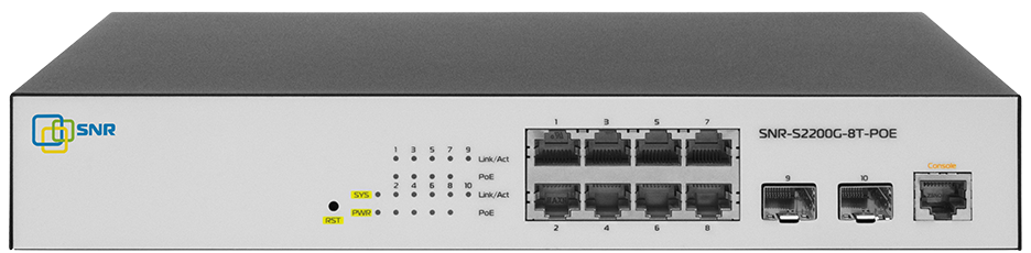 Коммутатор SNR-S2200G-8T-POE