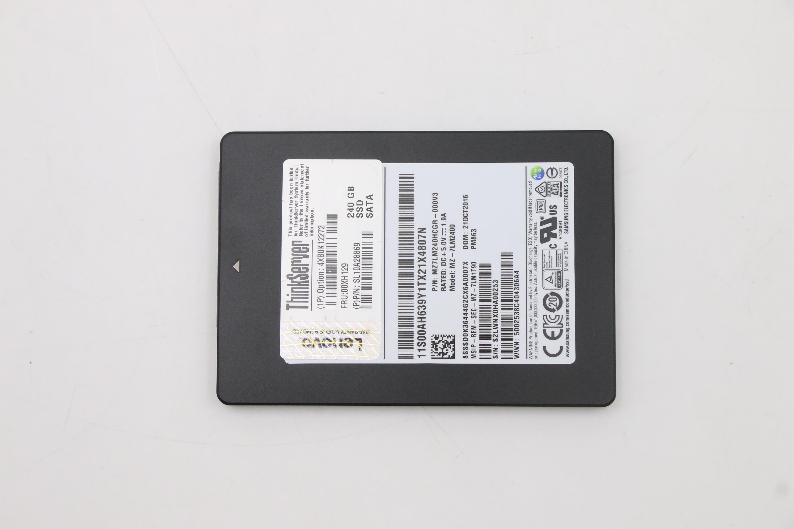 SSD накопитель Lenovo SSD_ASM,NHS 240G SSD ASM (00XH129)