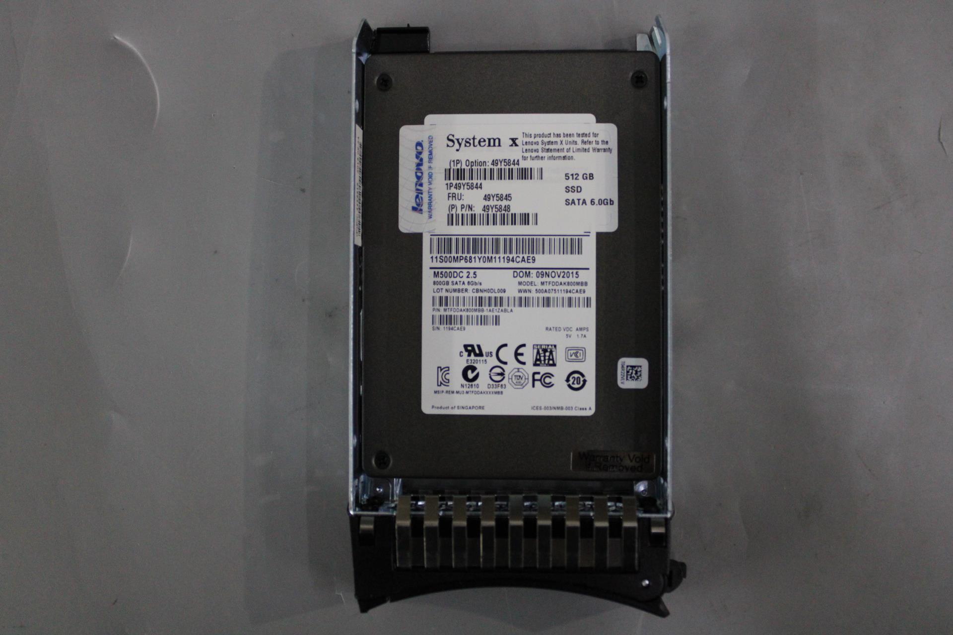 SSD накопитель Lenovo SSD FRU (49Y5845)