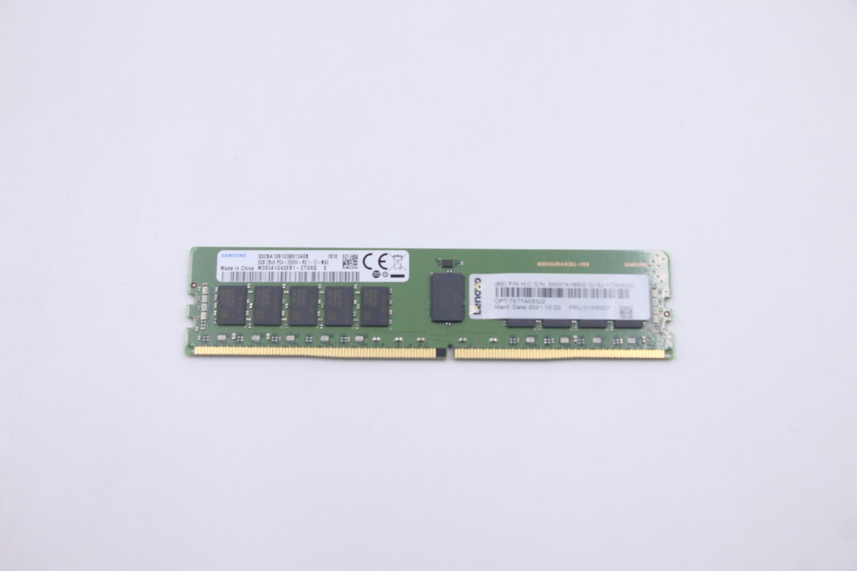 Оперативная память Lenovo 8GB 2RX8 PC4-2666R 4Gb 1.2V DIMM (01KR337)